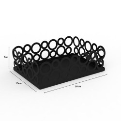 Decorelax Ring Design Bread Holder, Black - Decorelax