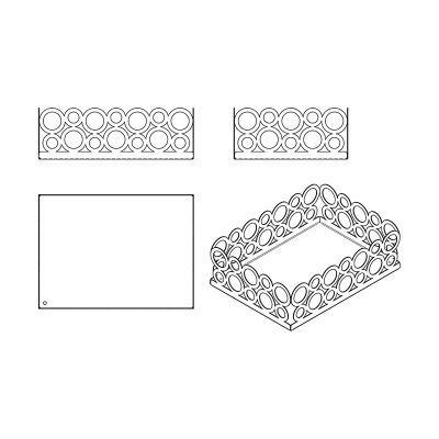 Decorelax Ring Design Bread Holder, Black - Decorelax