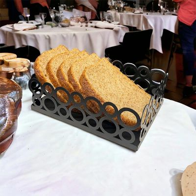Decorelax Ring Design Bread Holder, Grey - Decorelax