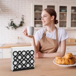 حامل المناديل الدائري Decorelax، أسود - 5