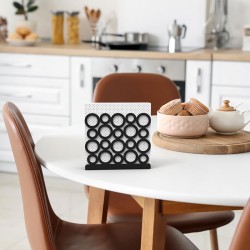 Decorelax Ring Napkin Holder, Black - 4