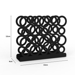 Decorelax Ring Napkin Holder, Black - Decorelax (1)
