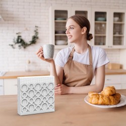 Decorelax Держатель для салфеток с кольцом, серый - 6