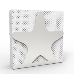 Decorelax Sea Star Themed Metal Napkin Holder, Grey - 1