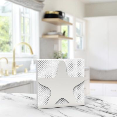 Decorelax Sea Star Themed Metal Napkin Holder, Grey - Decorelax