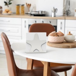 Decorelax Sea Star Themed Metal Napkin Holder, Grey - 4