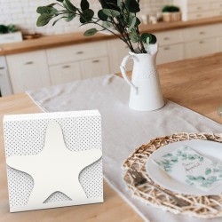 Decorelax Металлический держатель для салфеток с изображением морской звезды, серый - 7