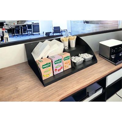 Decorelax Tezgahönü 2 Katlı Organizer Raf, 50 cm, Siyah - Decorelax