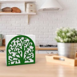 Decorelax Tree of Life Themed Napkin Holder, Green - 3
