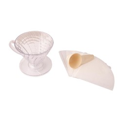 Demio Dripper Coffee Brewing Set, Clear - Demio