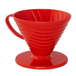 Demio Dripper Kahve Demleme Seti, Kırmızı - Thumbnail