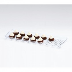 Zicco ZCP-460 Polikarbon Çikolata Teşhir Tepsisi, 10x30 cm - Zicco