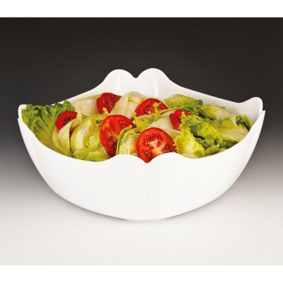 Zicco ZCP-335 Polikarbon Derin Teşhir Kasesi, 31x31 cm, Beyaz - 1
