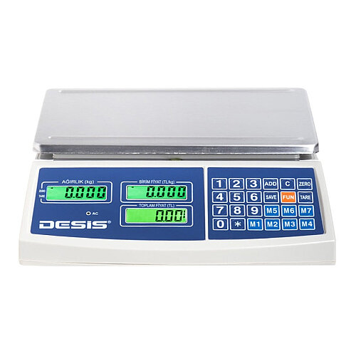 Desis ACS-A Fiyat Hesaplamalı Tartım Terazisi, 3 kg 
