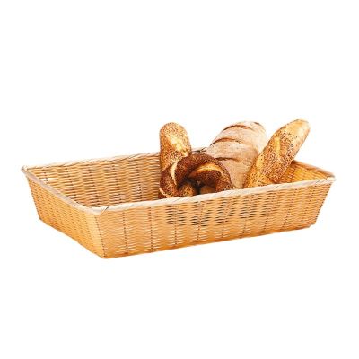 Zicco JQ-8003 Dikdörtgen Plastik Ekmek Sepeti, 51x36x10 cm, Açık Renk - 1