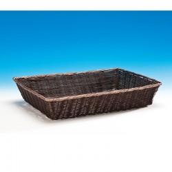 Zicco JQ-8003 Dikdörtgen Plastik Ekmek Sepeti, 51x36x10 cm, Koyu Renk - Zicco