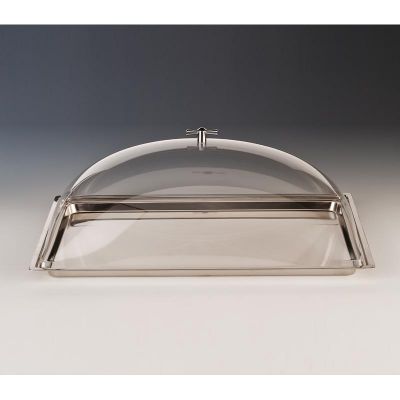 Zicco ZCP-389 Çelik Tepsili Kapaklı Akrilik Muhafaza Kabı, GN 1/2, 44x29x18 cm - 1