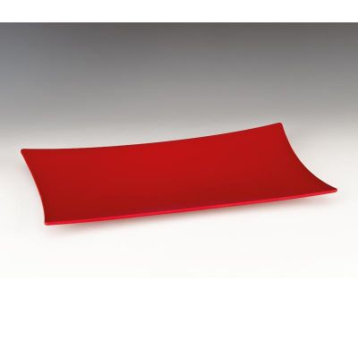 Zicco K-666 Melamin Dikdörtgen Teşhir Tabağı, 28x45 cm, Kırmızı - 1