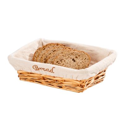 Zicco JN-24177 Dikdörtgen Ekmek Sepeti, 23x17x7 cm, Açık Renk - 1