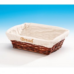 Zicco JN-23131 Dikdörtgen Ekmek Sepeti, 28x20x9 cm, Koyu Renk - Zicco