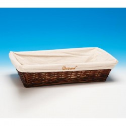 Zicco JN-5540 Dikdörtgen Ekmek Sepeti, 55x34x11 cm, Koyu Renk - Zicco