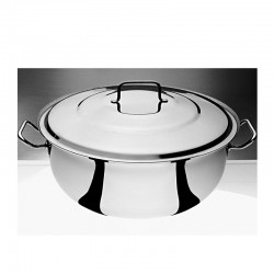 Dizdar Helvane Pot with Lid, Steel, 45x20 cm, 31 L - Dizdar