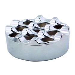 Dizdar Yuvarlak Kafesli Zamak Küllük, 9 cm - Dizdar