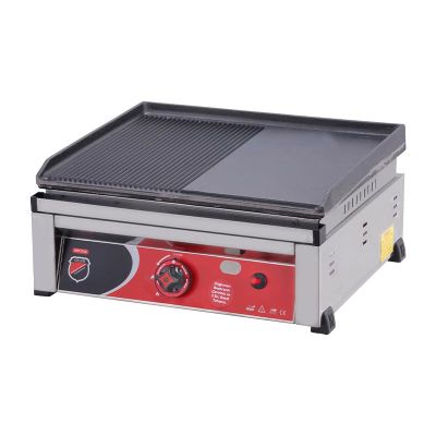 SilverInox 2601-2 Yarı Oluklu Döküm Izgara, 50 cm, LPG'li - 1