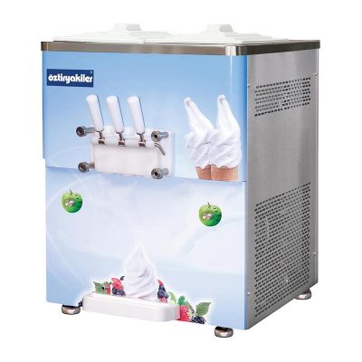 Öztiryakiler Set Üstü 3 Kollu Pompalı Dondurma Makinesi, 2x10 L - 1