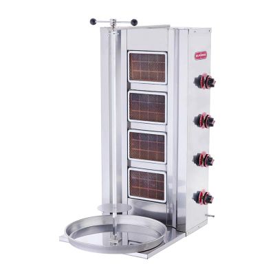 SilverInox 2162 Döner Ocağı, 4 Radyanlı, LPG'li - 1