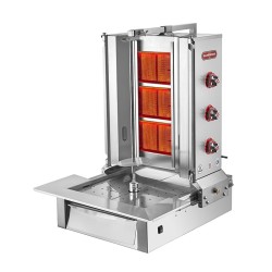 SilverInox 2165-A3 Alttan Motorlu Döner Ocağı, 3 Radyanlı, Doğalgazlı - SilverInox