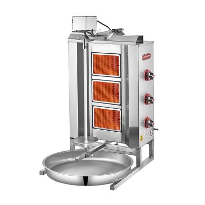 SilverInox 2165-U3 Üstten Motorlu Döner Ocağı, 3 Radyanlı, Doğalgazlı - 1