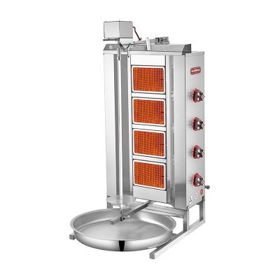 SilverInox 2166-U4 Üstten Motorlu Döner Ocağı, 4 Radyanlı, Doğalgazlı - 1