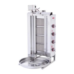 SilverInox 2166-U4L Üstten Motorlu Döner Ocağı, 4 Radyanlı, LPG'li - SilverInox