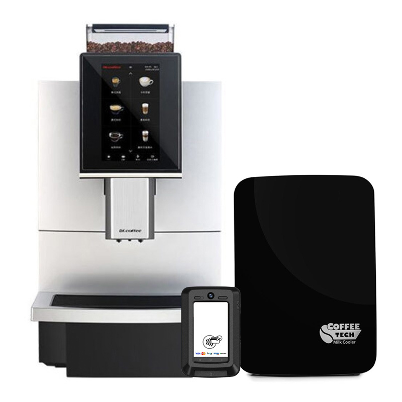 Dr.Coffee F12 Fully Automatic Coffee Machine with Mains Connected Payment System - Dr.Coffee