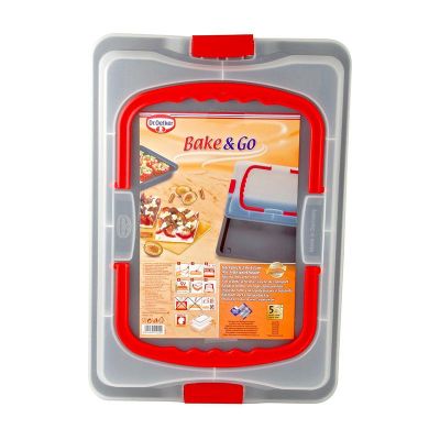 Dr. Oetker 1012 Bake Go Kapaklı Fırın Tepsisi, 42x29 cm - 2