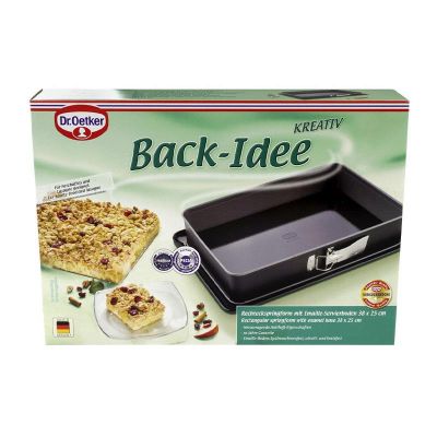 Dr. Oetker 1122 Back Idee Kreativ Emaye Tabanlı Kelepçeli Kek Kalıbı, 38 cm - 2