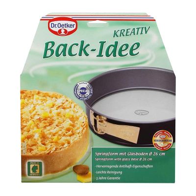 Dr. Oetker 1225 Back-İdee Kreativ Cam Tabanlı Kelepçeli Kek Kalıbı, 26 cm - 3