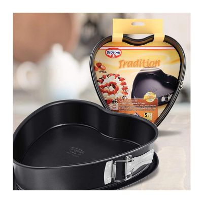 Dr. Oetker 1479 Tradition Kelepçeli Kalp Kek Kalıbı, 25 cm - 2
