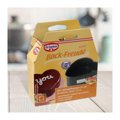 Dr. Oetker 2589 Back Freude Classic Kelepçeli Kalp Kek Kalıbı, 10.5 cm - 2