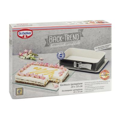 Dr. Oetker 4860 Back-Trend Dikdörtgen Kek Kalıbı, 28x18 cm - 2