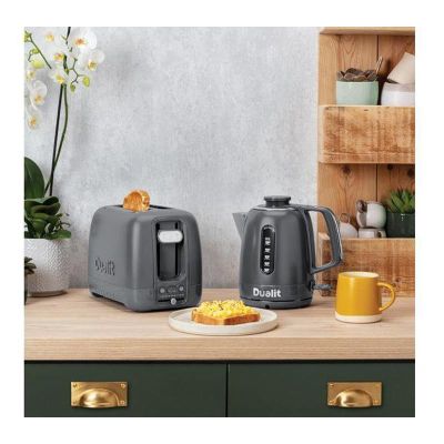 Dualit 26613 محمصة خبز منزلية، 2 غرفة، رمادي - Dualit