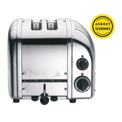 Dualit 27030 Classic Ekmek Kızartma Makinesi, 2 Hazneli, El Yapımı, 1200 W, Çelik - 1