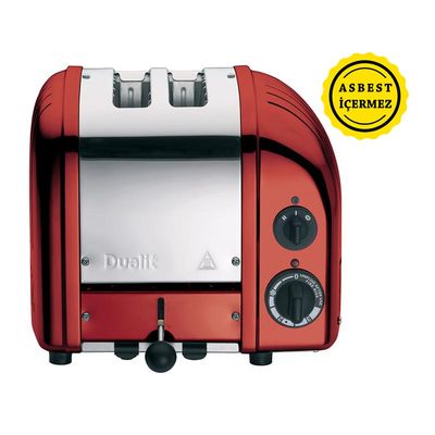 Dualit 27031 Classic Ekmek Kızartma Makinesi, 2 Hazneli, El Yapımı, Kırmızı - 1