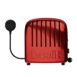 Dualit 27031 محمصة توستر كلاسيكية، 2 حجرة، مصنوعة يدوياً، أحمر - 4