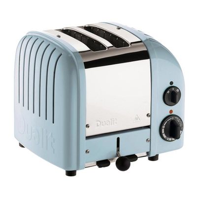 Dualit 27036 Classic Toaster, 2 Chamber, Handmade, Frosted Blue - Dualit
