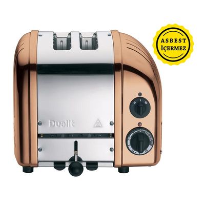 Dualit 27390 Classic Ekmek Kızartma Makinesi, 2 Hazneli, El Yapımı, Bakır - 1
