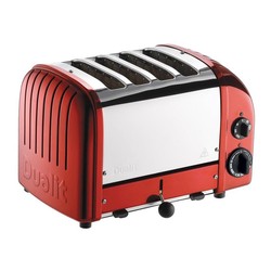 Dualit 47031 Classic Ekmek Kızartma Makinesi, 4 Hazneli, El Yapımı, Kırmızı - Thumbnail