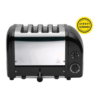 Dualit 47035 Классический тостер, 4 камеры, ручная работа, черный - Dualit