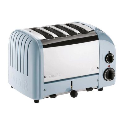 Dualit 47036 Classic Toaster, 4 Chamber, Handmade, Frosted Blue - Dualit